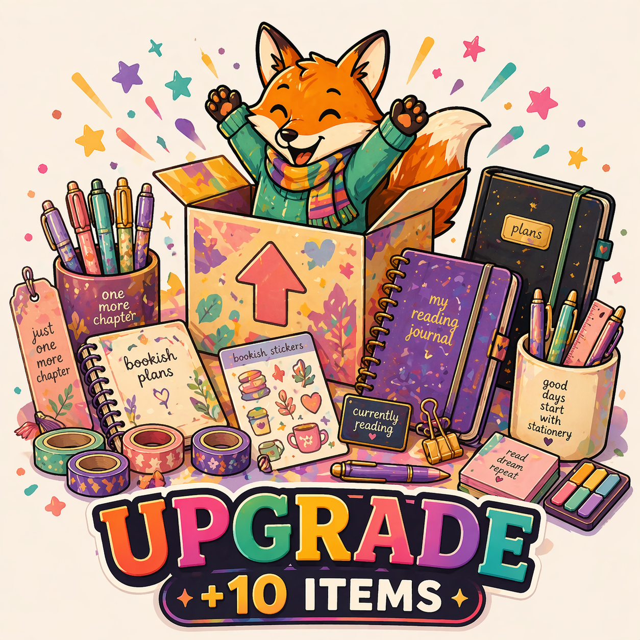 UPGRADE BOOKISH BUNDLE + 10 Items – Bookish Bundle Store