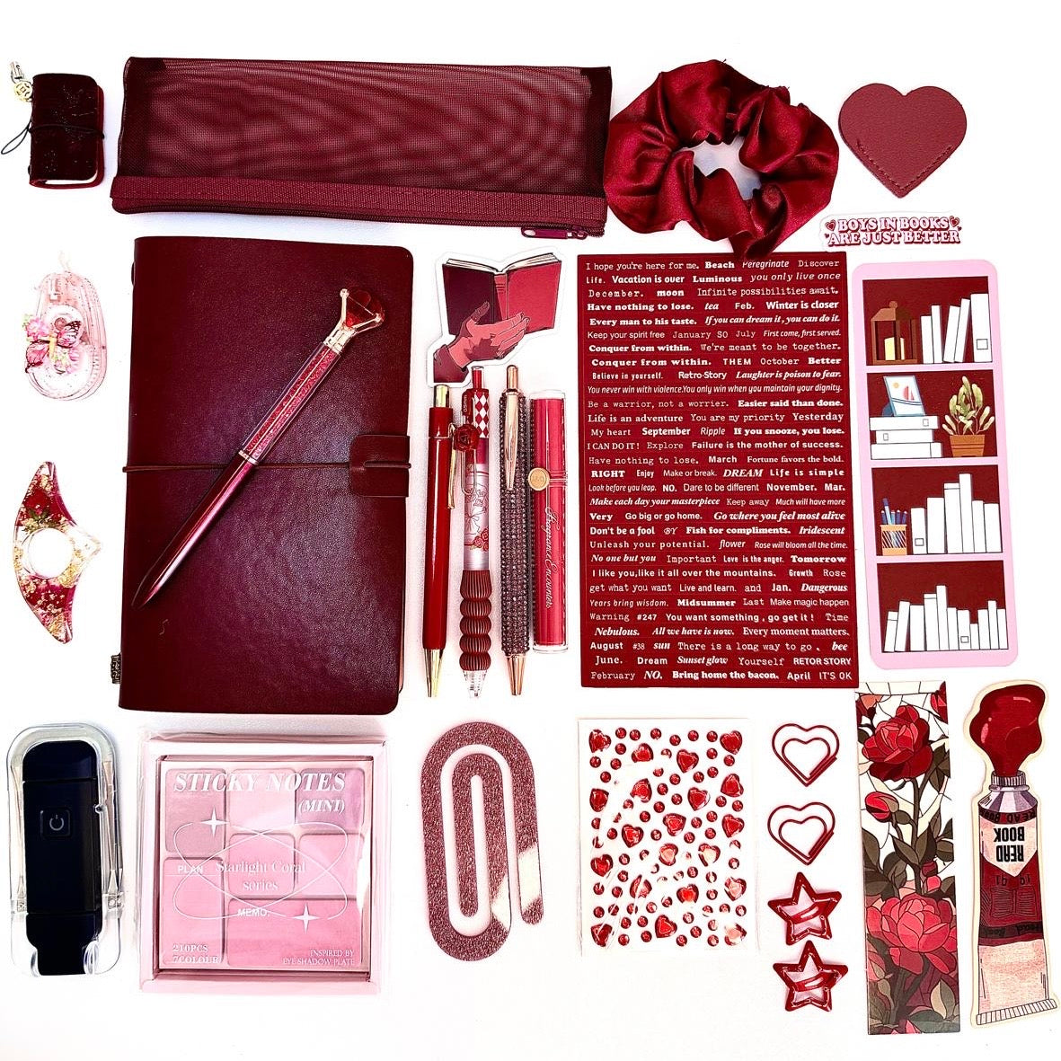 Bookish Bundle DARK RED